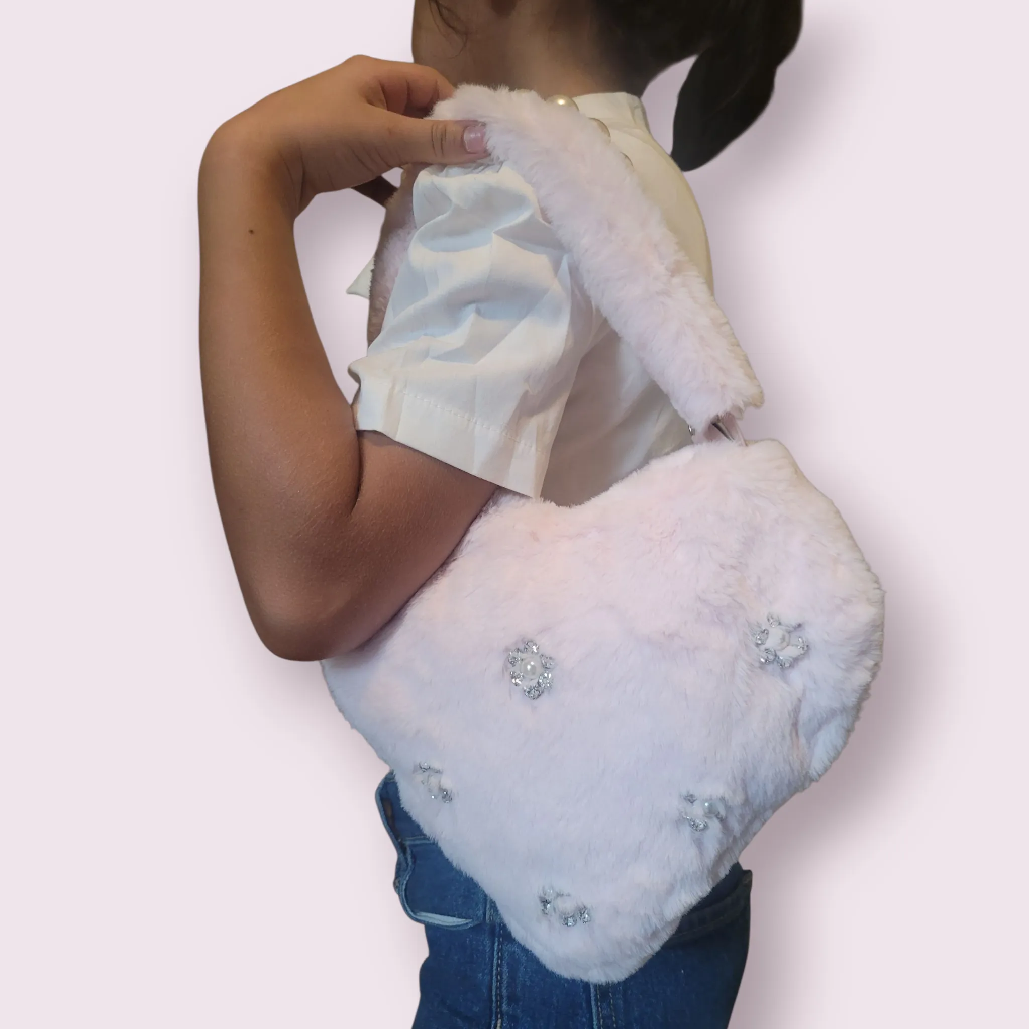 Bedazzled Plushie Heart Purse