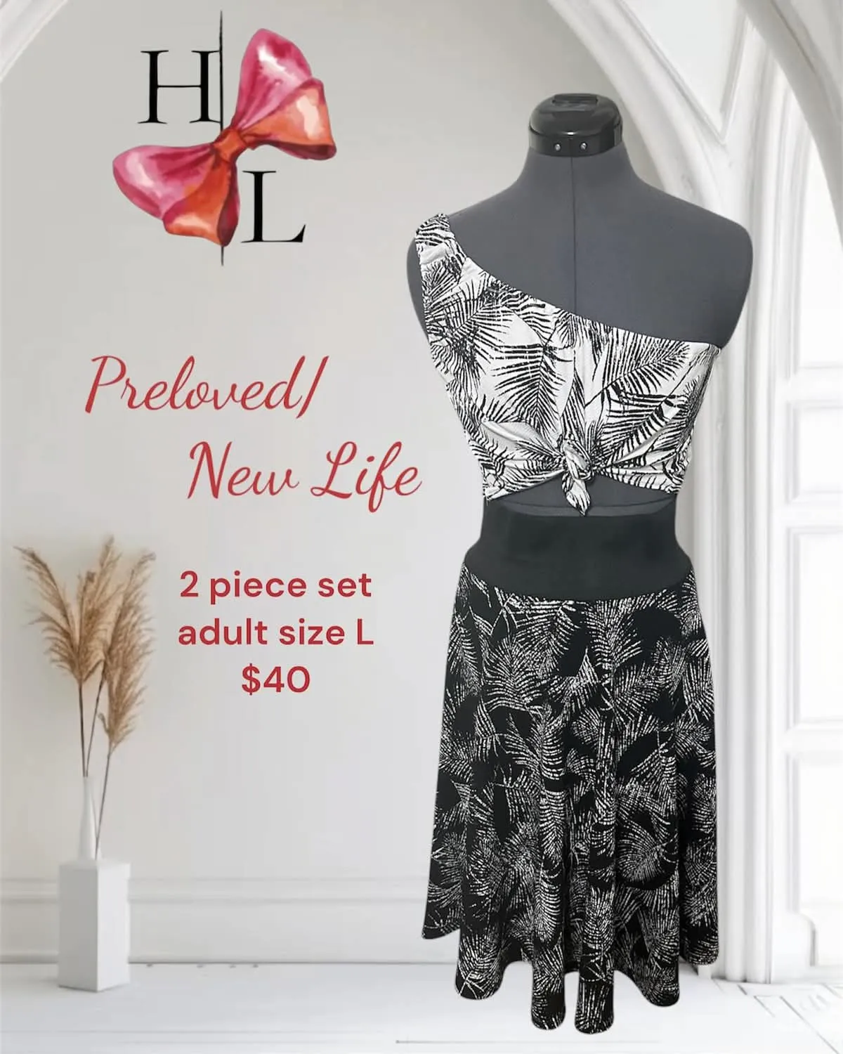 New Life Tropical Monochrome Resort Two Piece