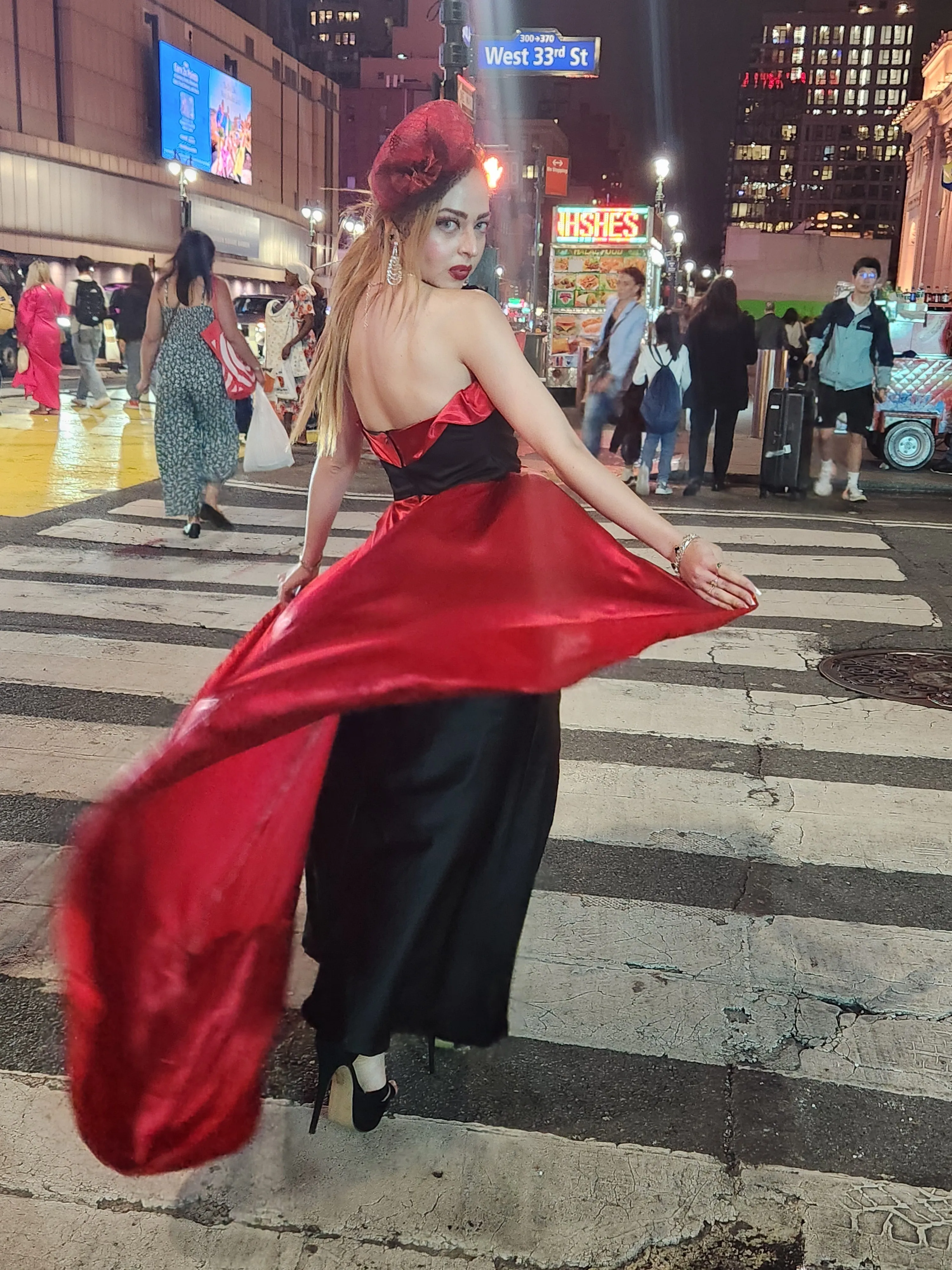 The Arkana Dress: A NYFW Ruby Flamenco Sample Size 4